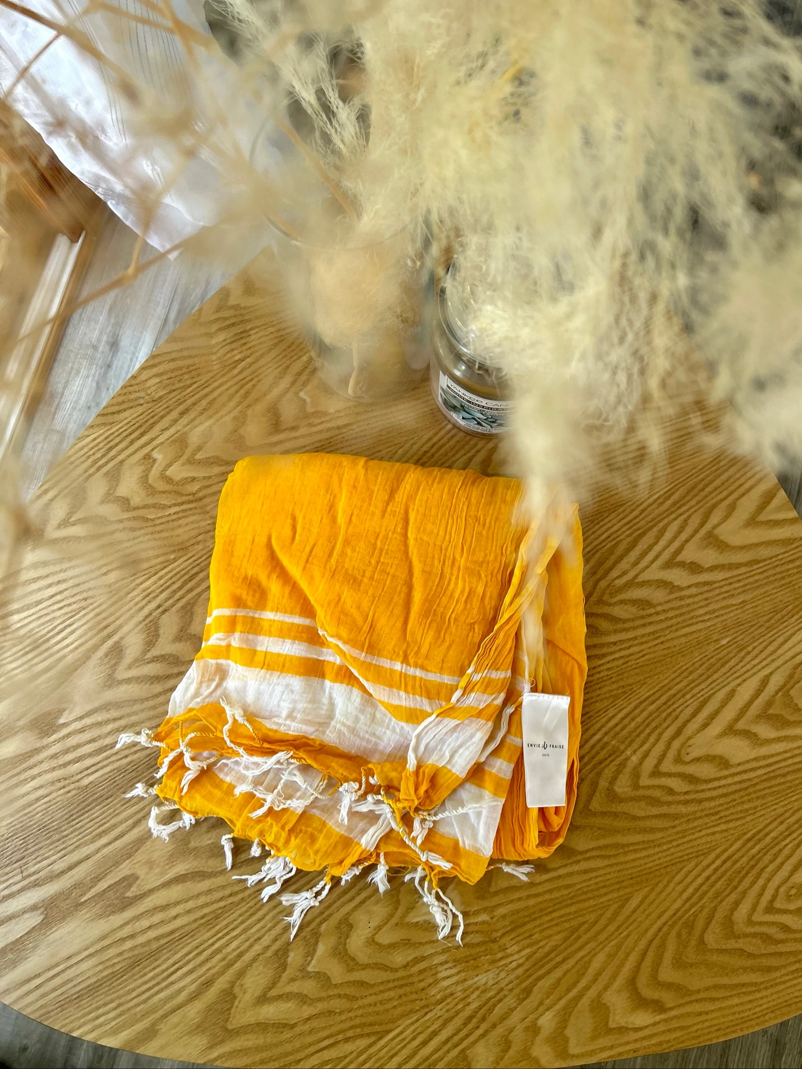 Parêo de praia amarelo vivo 100% algodão Envie de Fraise – photo 12